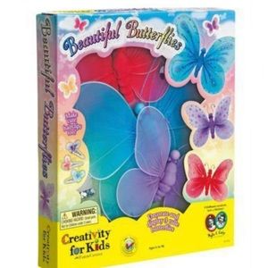 2 Creativity for Kids Beautiful Butterflies Girls Pretty Home Decor Room Pink